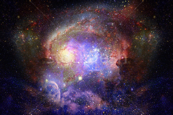 Profundo espaço exterior galáxia céu nuvens Foto stock © NASA_images