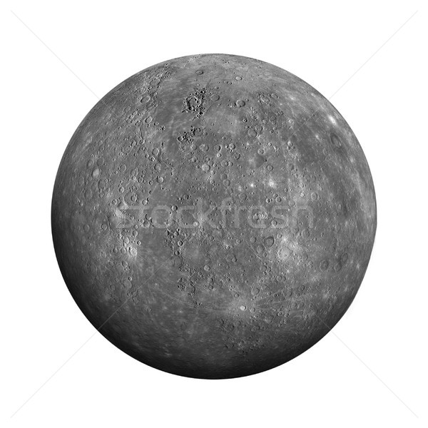 Solar System - Mercury. Isolated planet on white background. Stock photo © NASA_images