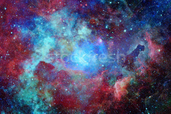 Colored nebula and open cluster of stars in the universe. Stock photo © NASA_images