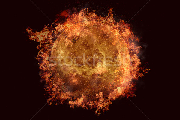 Planet in fire - Venus. Science fiction art. Stock photo © NASA_images