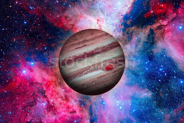 Planet Jupiter. Nebula on the background. Stock photo © NASA_images