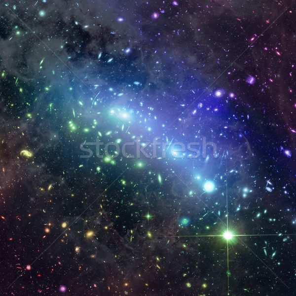 Kaleidoskop Galaxie Konstellation kosmischen Elemente Stock foto © NASA_images