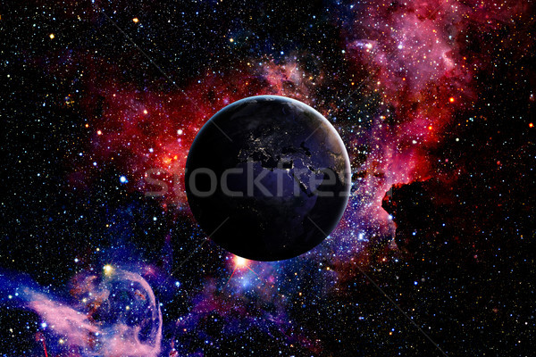 Earth from space and galaxy. Elements of this image furnished by NASA. Stock photo © NASA_images