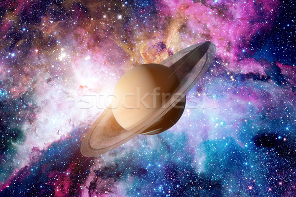 Solar System - Saturn. It is the sixth planet from the Sun. Stock photo © NASA_images