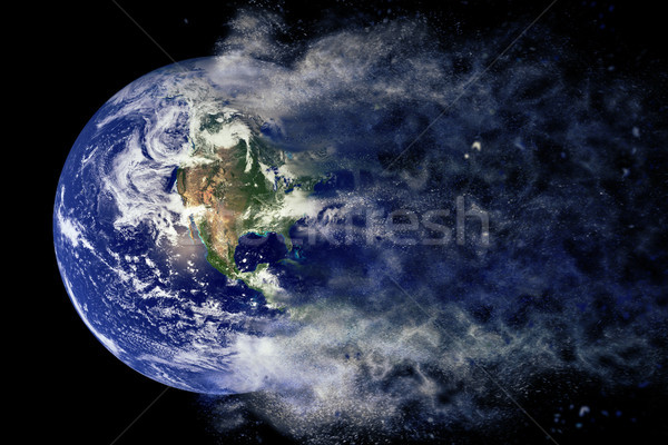Planet Explosion - Earth. Elements of this image furnished by NASA Stock photo © NASA_images