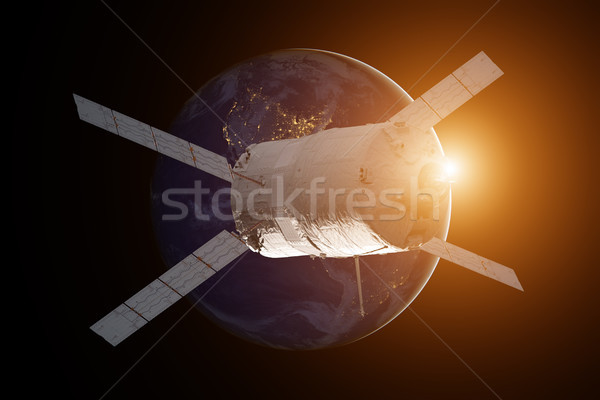 ładunku transfer pojazd planety Ziemi elementy obraz Zdjęcia stock © NASA_images