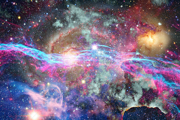 Galaxy and Nebula. Abstract space background. Stock photo © NASA_images