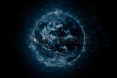 Planet in water - Mars. Science fiction art. Stock photo © NASA_images