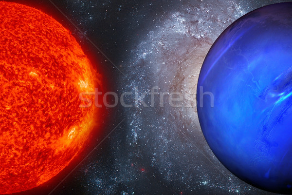 太陽系 惑星 太陽 巨人 14 要素 ストックフォト © NASA_images