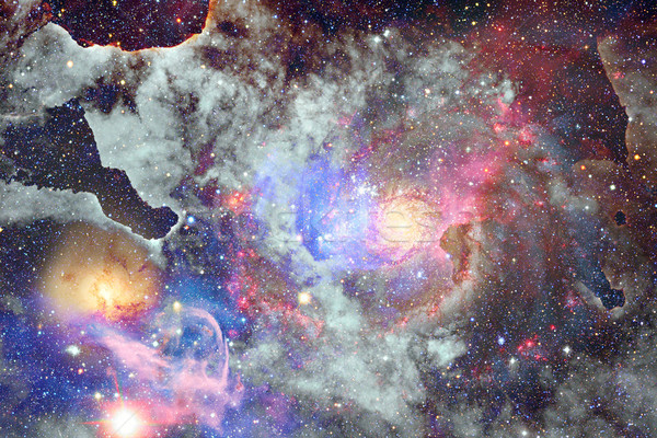 Nebulosa estrellas espacio exterior elementos imagen nubes Foto stock © NASA_images