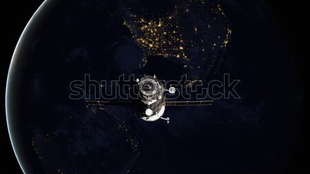 Spacecraft Progress orbiting the earth. Stock photo © NASA_images