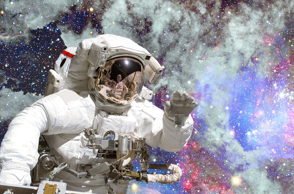 Astronaut de kosmische ruimte achtergrond communie afbeelding hemel Stockfoto © NASA_images