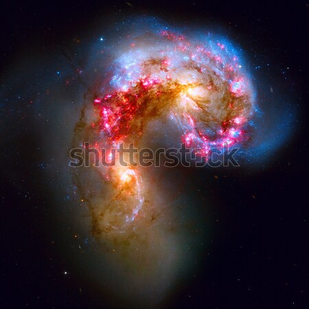 Galaksiler takımyıldız çarpışma elemanları görüntü gökyüzü Stok fotoğraf © NASA_images
