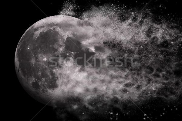 Planet Explosion - Moon. Elements of this image furnished by NASA Stock photo © NASA_images