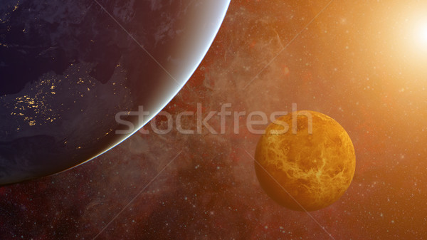 Solar System - Venus. Science background. Stock photo © NASA_images