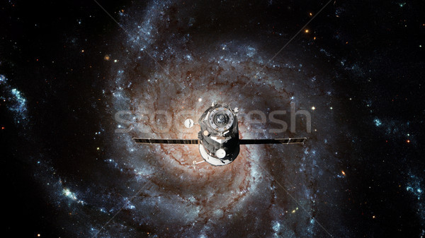 Spacecraft Progress orbiting the galaxy. Stock photo © NASA_images