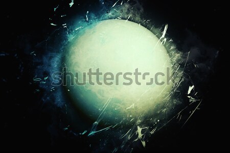 Planet Art - Uranus. Elements of this image furnished by NASA Stock photo © NASA_images
