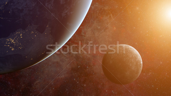 Solar System - Mercury. Science background. Stock photo © NASA_images