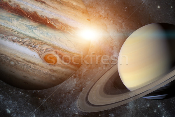 Solar System - Saturn. It is the sixth planet from the Sun. Stock photo © NASA_images