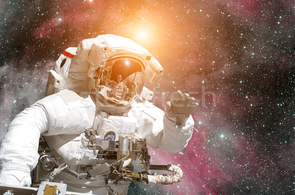Astronauta espacio exterior nebulosa elementos imagen hombre Foto stock © NASA_images