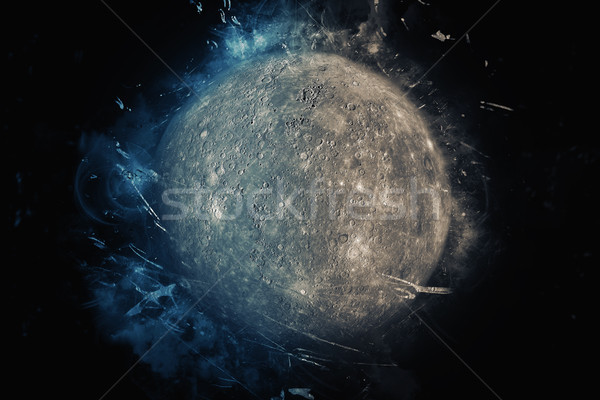 Planet Art - Mercury. Elements of this image furnished by NASA Stock photo © NASA_images