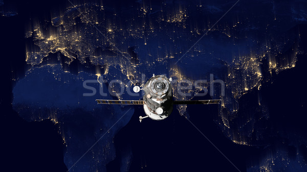 Spacecraft Progress orbiting the earth. Stock photo © NASA_images