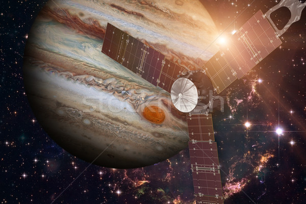 Juno spacecraft and Jupiter. Stock photo © NASA_images