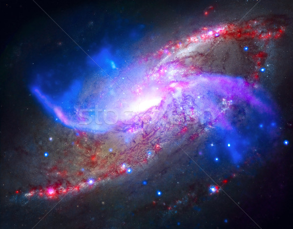 Spiral galaxy M106 in the constellation Canes Venatici. Stock photo © NASA_images