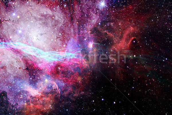 Nebula and galaxies in dark space. Elements of this image furnished by NASA. Stock photo © NASA_images