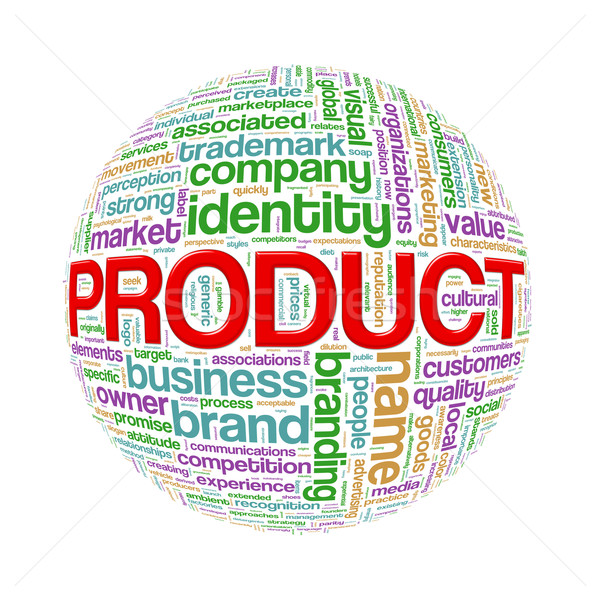 Wordcloud word tags ball of product Stock photo © nasirkhan