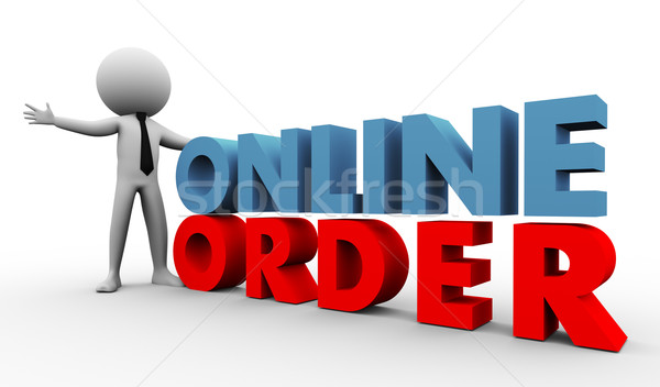 3d online order Stock photo © nasirkhan