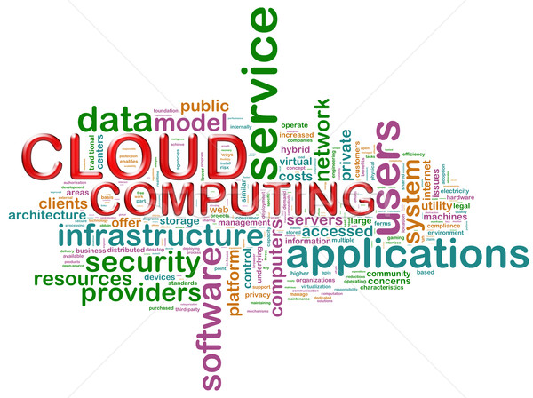Cloud computing word tags Stock photo © nasirkhan