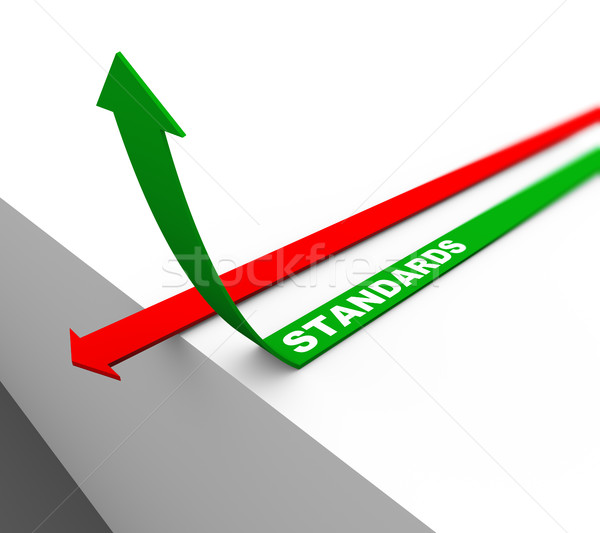 3d rising standards arrow Stock photo © nasirkhan