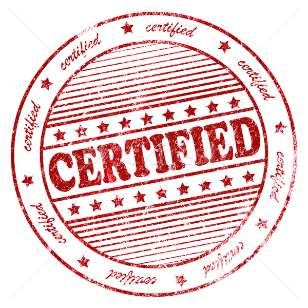 Grunge certificate ilustrare cuvant imprima Imagine de stoc © nasirkhan