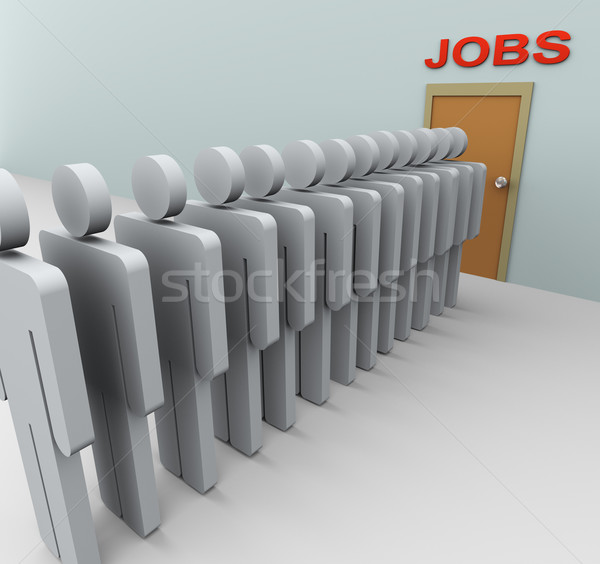 3d men Job search Stock photo © nasirkhan