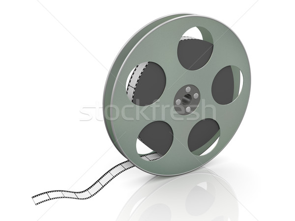 3D Film Reel 3d render Film Industrie Stock foto © nasirkhan