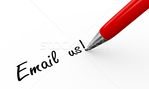 3d pen writing email us Stock photo © nasirkhan