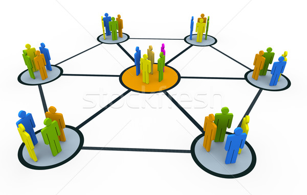 Group network Stock photo © nasirkhan