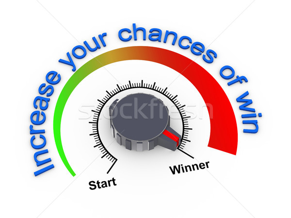 3d knob - increase chances of win Stock photo © nasirkhan