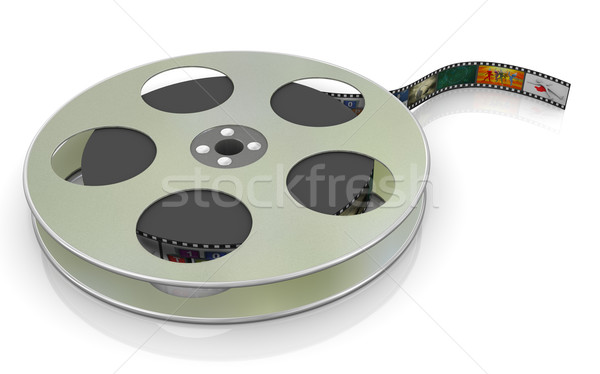 3D rolo de filme 3d render filme filme Foto stock © nasirkhan