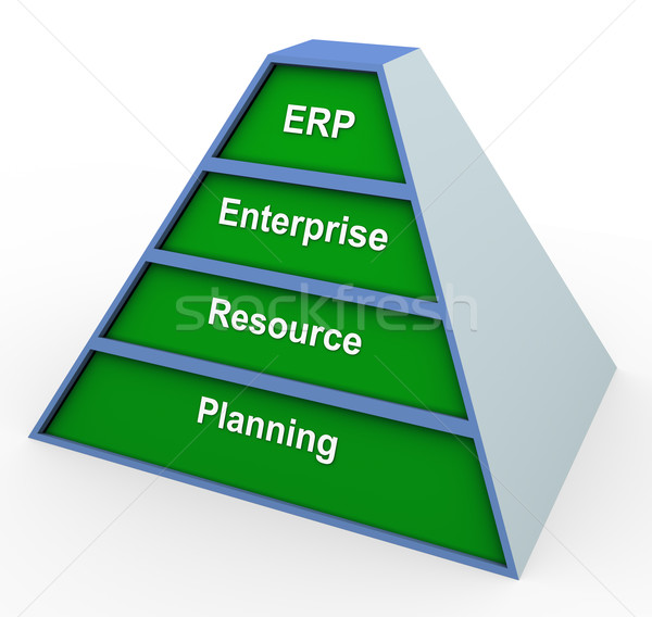 Erp pyramid Stock photo © nasirkhan