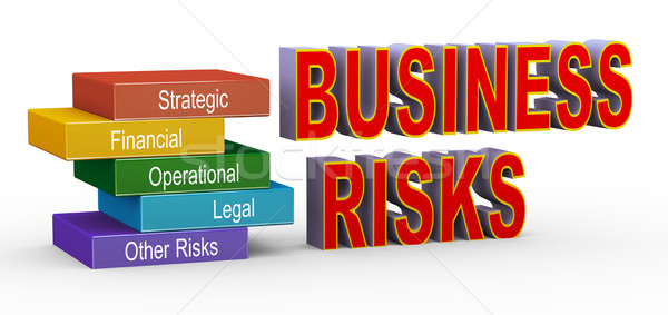 Illustration of business risks management Stock photo © nasirkhan