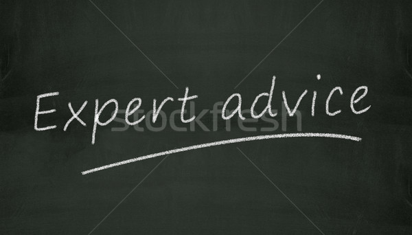 chalkboard expert advice illustration Stock photo © nasirkhan