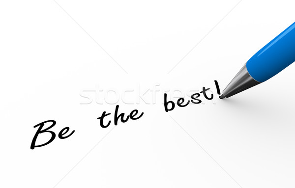 3d pen writing be the best illustration Stock photo © nasirkhan