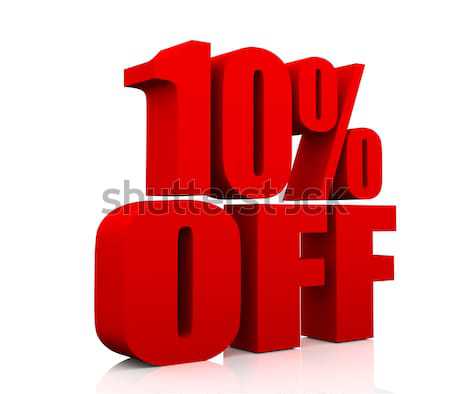 Sale promotion text 10 percent off Stock photo © nasirkhan