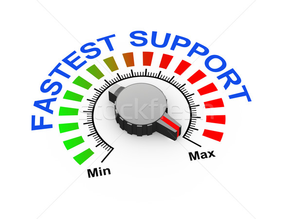3d knob - fastest support Stock photo © nasirkhan
