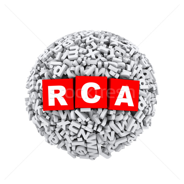 3d alphabet letter character sphere ball rca Stock photo © nasirkhan