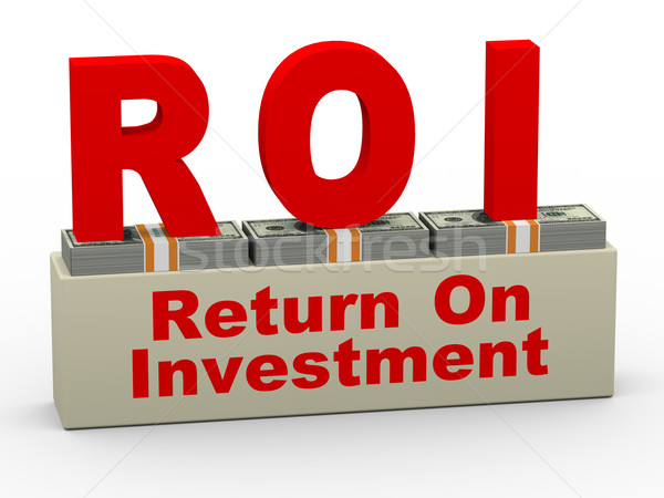 3d roi - return on investment Stock photo © nasirkhan