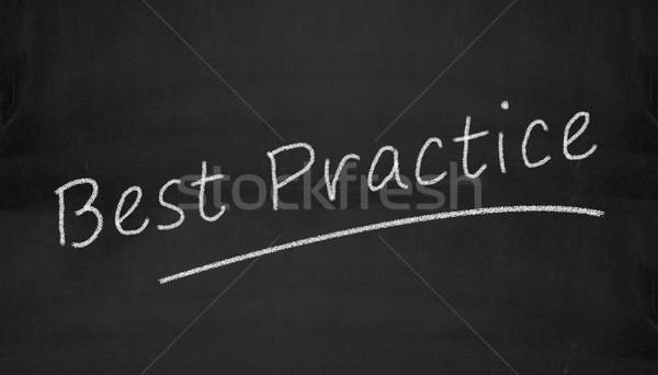 chalkboard best practice illustration Stock photo © nasirkhan