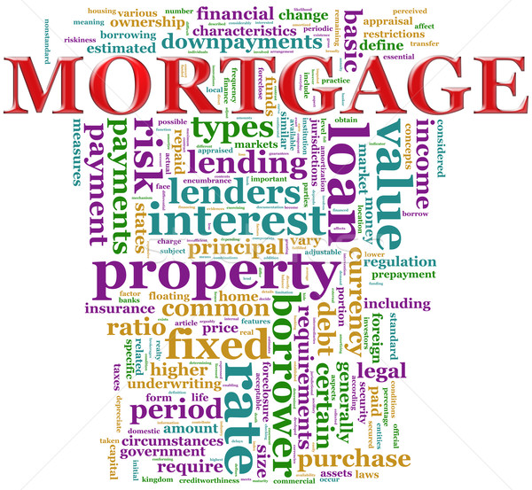 Mortgage wordcloud Stock photo © nasirkhan